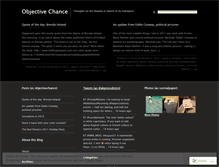 Tablet Screenshot of objectivechance.wordpress.com
