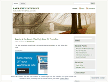Tablet Screenshot of laurenthestudent.wordpress.com