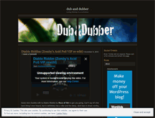 Tablet Screenshot of dubanddubber.wordpress.com