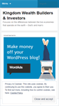 Mobile Screenshot of kingdomwealthbuildersandinvestors.wordpress.com