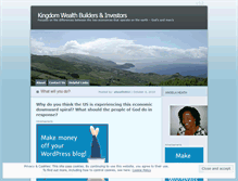 Tablet Screenshot of kingdomwealthbuildersandinvestors.wordpress.com