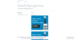 Desktop Screenshot of freefullpcgames.wordpress.com