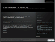 Tablet Screenshot of ilovegigabyte.wordpress.com
