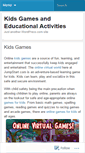 Mobile Screenshot of 3dkidseducationalgames.wordpress.com