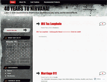 Tablet Screenshot of 40daystonirvana.wordpress.com