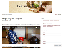 Tablet Screenshot of learningfromtea.wordpress.com