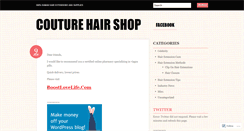 Desktop Screenshot of couturehairshop.wordpress.com