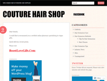 Tablet Screenshot of couturehairshop.wordpress.com