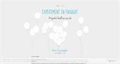 Desktop Screenshot of experimentinthought.wordpress.com