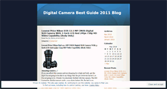 Desktop Screenshot of digitalcamerabestguide2011.wordpress.com