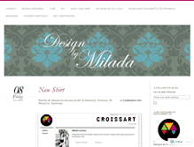 Tablet Screenshot of designbymilada.wordpress.com