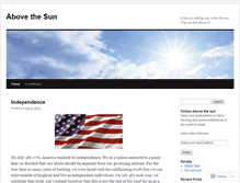 Tablet Screenshot of lookabovethesun.wordpress.com