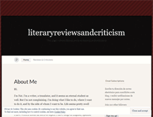Tablet Screenshot of literaryreviewsandcriticisms.wordpress.com