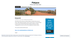 Desktop Screenshot of littleplatypus.wordpress.com