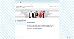 Desktop Screenshot of canadianexpat.wordpress.com