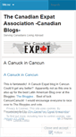 Mobile Screenshot of canadianexpat.wordpress.com