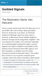 Mobile Screenshot of garbledsignals.wordpress.com