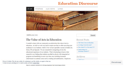 Desktop Screenshot of educationdiscourse.wordpress.com