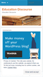 Mobile Screenshot of educationdiscourse.wordpress.com