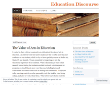 Tablet Screenshot of educationdiscourse.wordpress.com