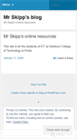 Mobile Screenshot of mrskipp.wordpress.com