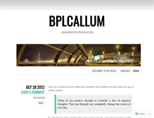 Tablet Screenshot of bplcallum.wordpress.com