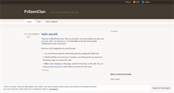 Desktop Screenshot of fr0zenclan.wordpress.com