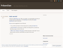 Tablet Screenshot of fr0zenclan.wordpress.com