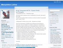 Tablet Screenshot of marcosplisboa.wordpress.com