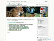 Tablet Screenshot of animaissilvestres.wordpress.com