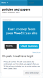 Mobile Screenshot of policiespapers.wordpress.com