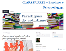 Tablet Screenshot of claraduarte.wordpress.com