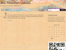 Tablet Screenshot of mrstimmins.wordpress.com