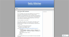 Desktop Screenshot of dailyglitch.wordpress.com