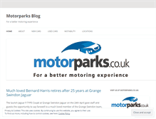 Tablet Screenshot of motorparks.wordpress.com