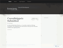 Tablet Screenshot of focus3org.wordpress.com