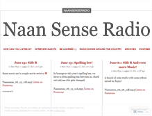 Tablet Screenshot of naansenseradio.wordpress.com