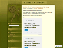 Tablet Screenshot of barrynuqoba.wordpress.com