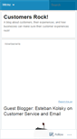 Mobile Screenshot of customersrock.wordpress.com