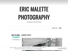 Tablet Screenshot of ericmalette.wordpress.com