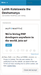 Mobile Screenshot of lalithkotelawala.wordpress.com