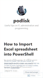 Mobile Screenshot of podlisk.wordpress.com