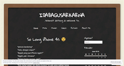 Desktop Screenshot of idabagusarkarna.wordpress.com