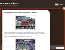 Tablet Screenshot of embraceculture.wordpress.com