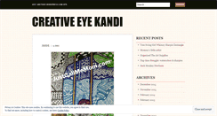 Desktop Screenshot of creativeeyekandi.wordpress.com