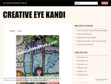 Tablet Screenshot of creativeeyekandi.wordpress.com