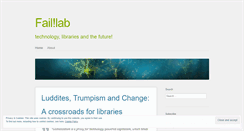 Desktop Screenshot of faillab.wordpress.com