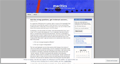 Desktop Screenshot of macitics.wordpress.com