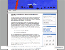 Tablet Screenshot of macitics.wordpress.com