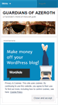 Mobile Screenshot of guardiansofazeroth.wordpress.com
